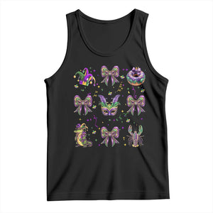 Mardi Gras Coquette Tank Top Glitter Print Louisiana New Orleans Party Custume Beads TS10 Black Print Your Wear