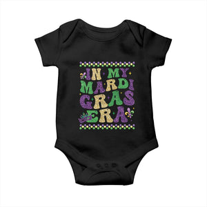 In My Mardi Gras Era Baby Onesie Carnival New Orleans Trip Glitter Print TS10 Black Print Your Wear