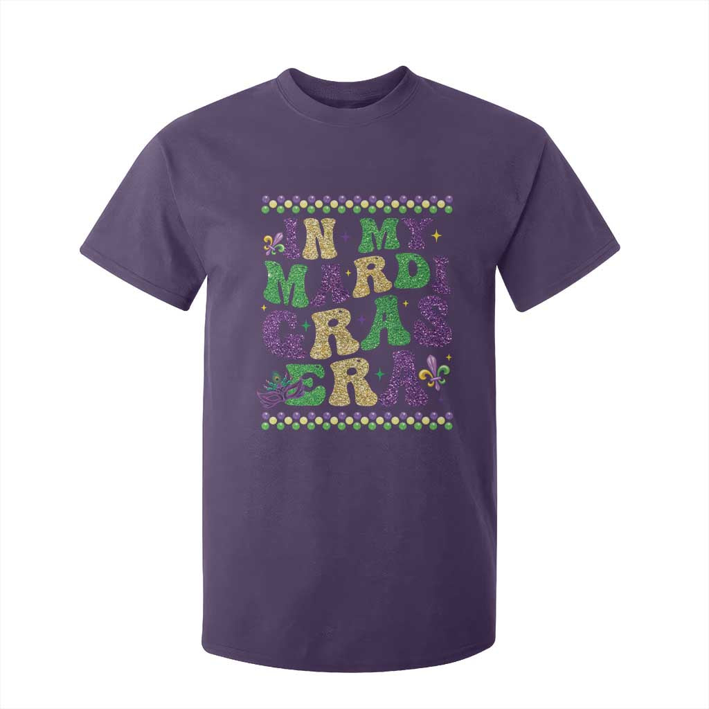 In My Mardi Gras Era T Shirt For Kid Carnival New Orleans Trip Glitter Print TS10 Purple Print Your Wear