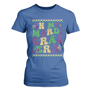 In My Mardi Gras Era T Shirt For Women Carnival New Orleans Trip Glitter Print TS10 Royal Blue Print Your Wear
