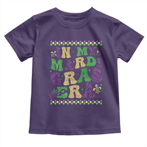 In My Mardi Gras Era Toddler T Shirt Carnival New Orleans Trip Glitter Print TS10 Purple Print Your Wear