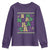 In My Mardi Gras Era Youth Sweatshirt Carnival New Orleans Trip Glitter Print TS10 Purple Print Your Wear