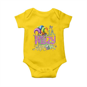 Funny Mardi Gras Baby Onesie La Weezy Ana TS10 Daisy Print Your Wear