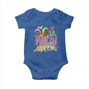 Funny Mardi Gras Baby Onesie La Weezy Ana TS10 Royal Blue Print Your Wear