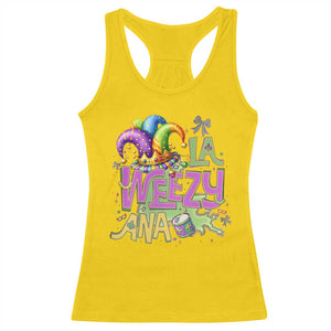 Funny Mardi Gras Racerback Tank Top La Weezy Ana TS10 Daisy Print Your Wear