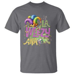 Funny Mardi Gras T Shirt La Weezy Ana TS10 Charcoal Print Your Wear