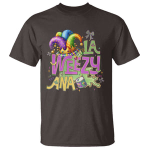 Funny Mardi Gras T Shirt La Weezy Ana TS10 Dark Chocolate Print Your Wear