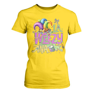 Funny Mardi Gras T Shirt For Women La Weezy Ana TS10 Daisy Print Your Wear