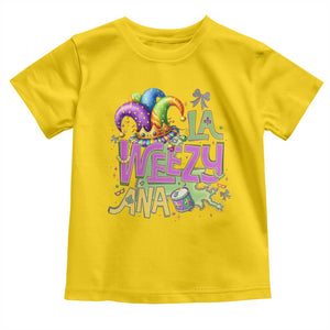 Funny Mardi Gras Toddler T Shirt La Weezy Ana TS10 Daisy Print Your Wear