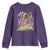 Funny Mardi Gras Youth Sweatshirt La Weezy Ana TS10 Purple Print Your Wear