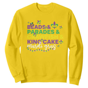Beads Parades Crawfish King Cake Mardi Gras Sweatshirt TS10 Daisy Print Your Wear