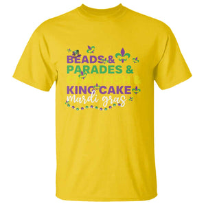 Beads Parades Crawfish King Cake Mardi Gras T Shirt TS10 Daisy Print Your Wear