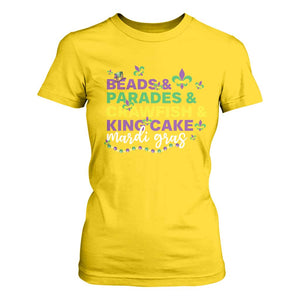 Beads Parades Crawfish King Cake Mardi Gras T Shirt For Women TS10 Daisy Print Your Wear