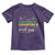 Beads Parades Crawfish King Cake Mardi Gras Toddler T Shirt TS10 Purple Print Your Wear