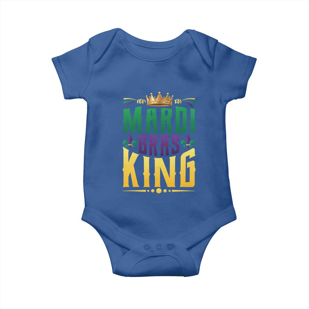 Mardi Gras King Baby Onesie Funny Men Carnival Costume Gift TS10 Royal Blue Print Your Wear
