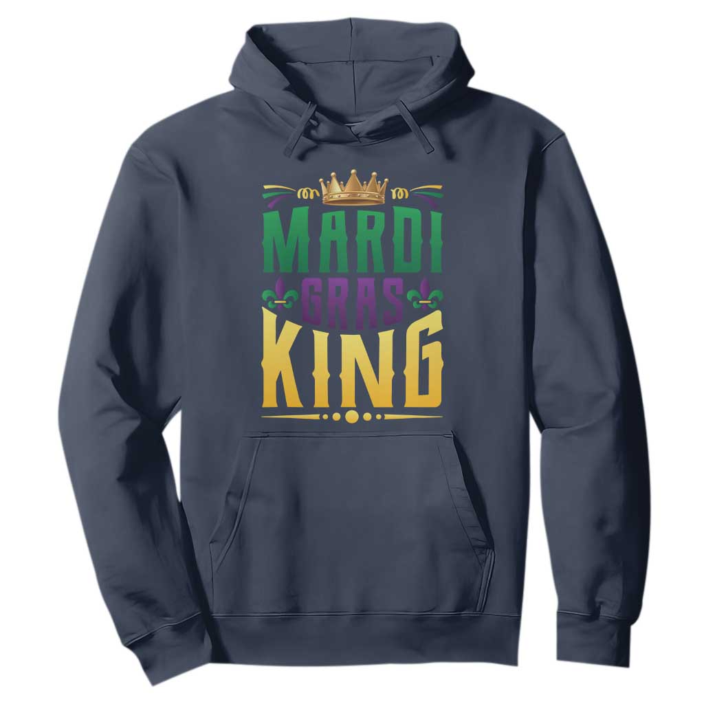 Mardi Gras King Hoodie Funny Men Carnival Costume Gift TS10 Navy Print Your Wear