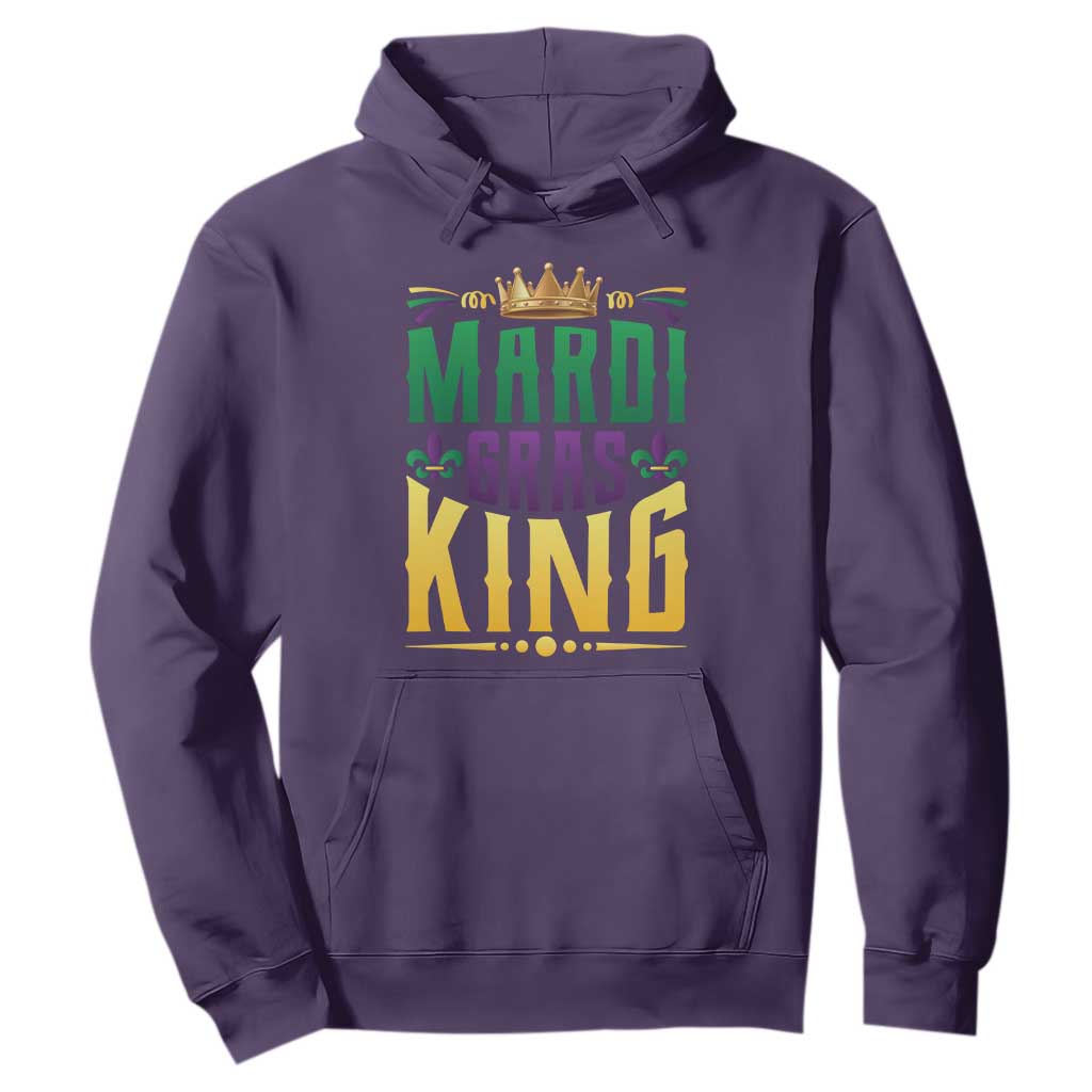Mardi Gras King Hoodie Funny Men Carnival Costume Gift TS10 Purple Print Your Wear