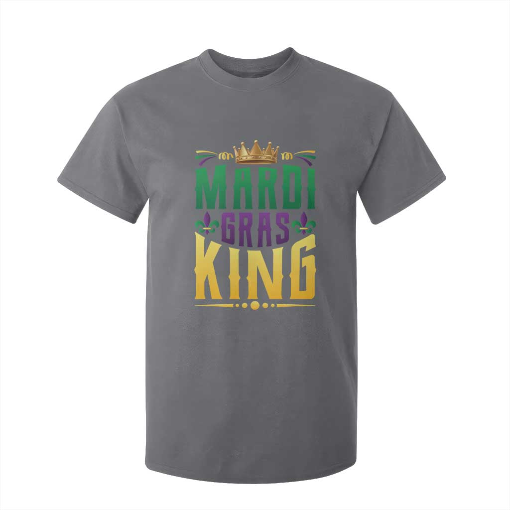Mardi Gras King T Shirt For Kid Funny Men Carnival Costume Gift TS10 Charcoal Print Your Wear