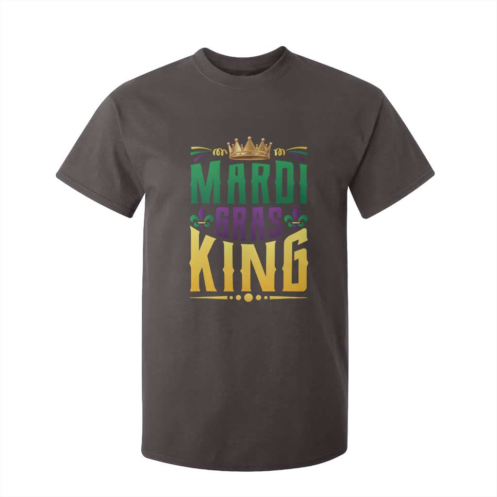 Mardi Gras King T Shirt For Kid Funny Men Carnival Costume Gift TS10 Dark Chocolate Print Your Wear