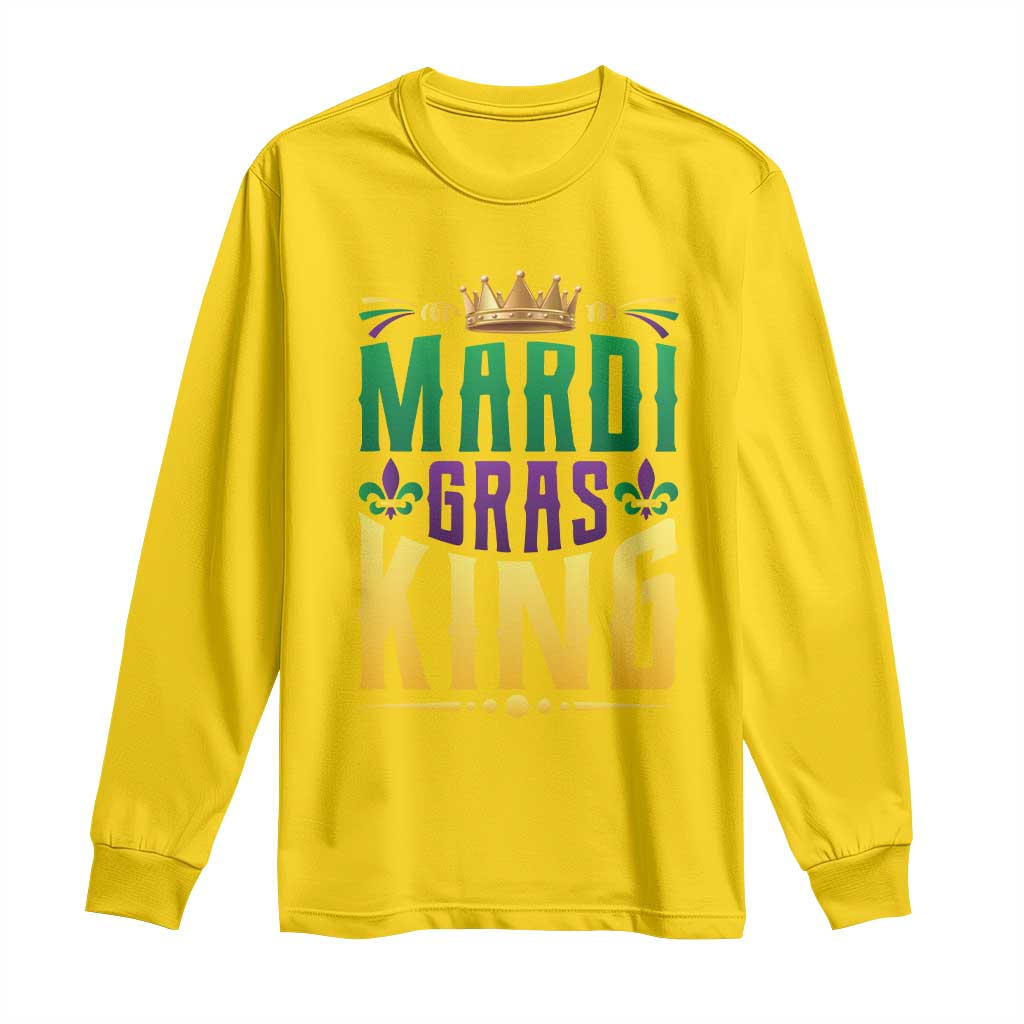 Mardi Gras King Long Sleeve Shirt Funny Men Carnival Costume Gift TS10 Daisy Print Your Wear