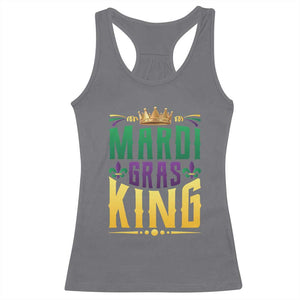 Mardi Gras King Racerback Tank Top Funny Men Carnival Costume Gift TS10 Charcoal Print Your Wear