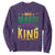 Mardi Gras King Sweatshirt Funny Men Carnival Costume Gift TS10 Purple Print Your Wear