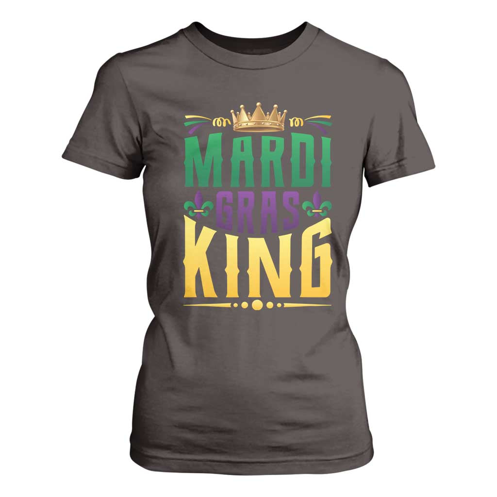 Mardi Gras King T Shirt For Women Funny Men Carnival Costume Gift TS10 Dark Chocolate Print Your Wear