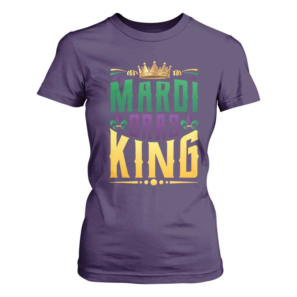 Mardi Gras King T Shirt For Women Funny Men Carnival Costume Gift TS10 Purple Print Your Wear