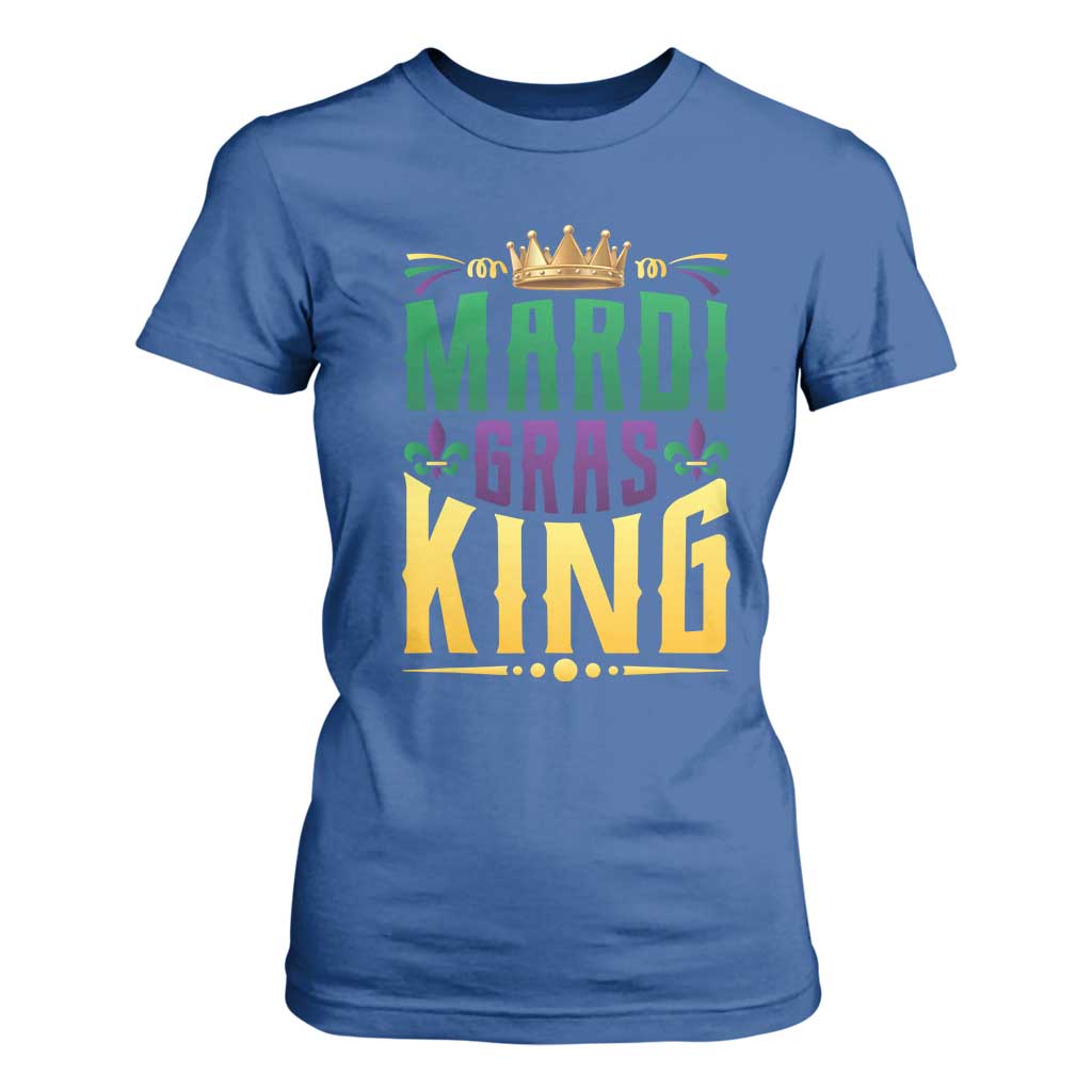 Mardi Gras King T Shirt For Women Funny Men Carnival Costume Gift TS10 Royal Blue Print Your Wear