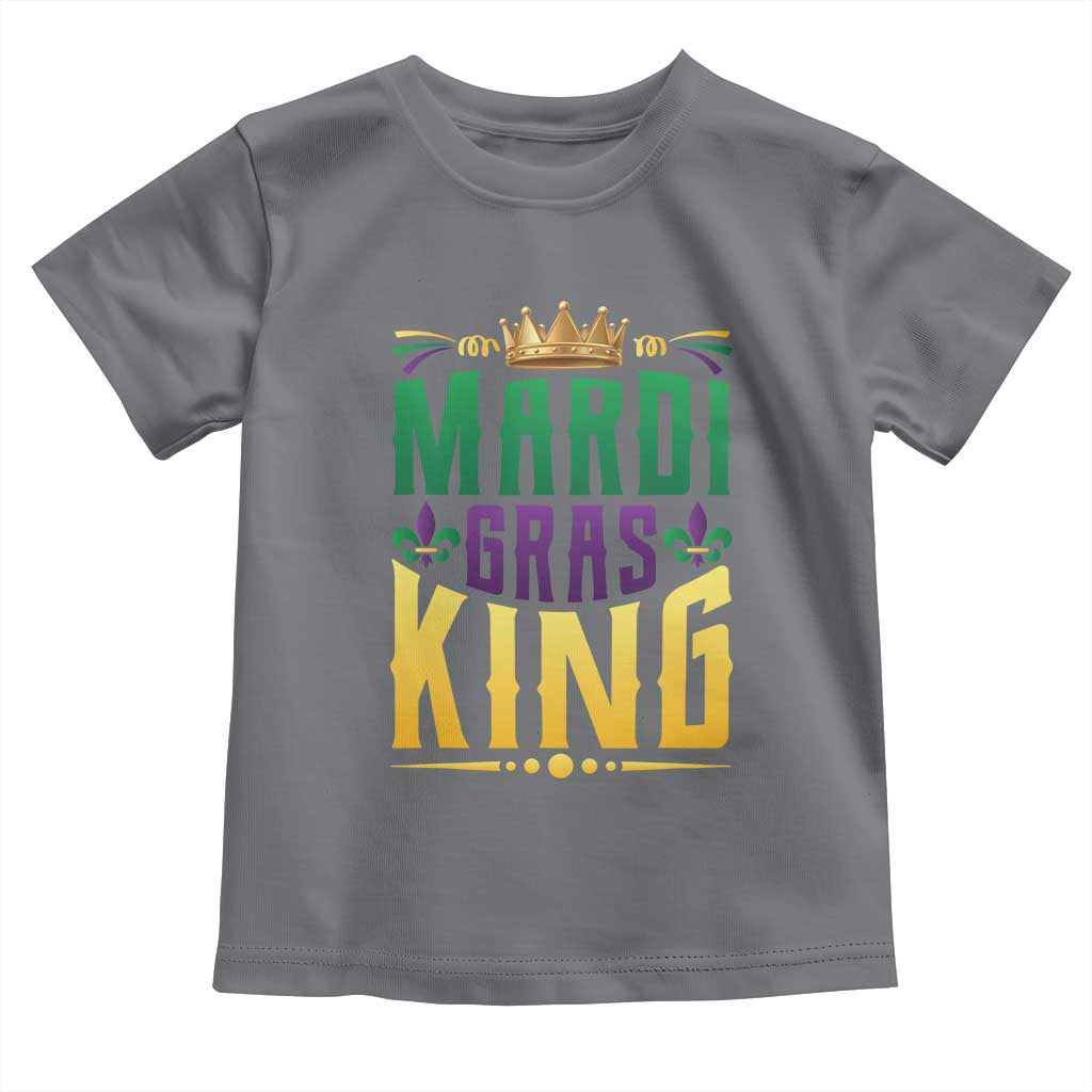 Mardi Gras King Toddler T Shirt Funny Men Carnival Costume Gift TS10 Charcoal Print Your Wear