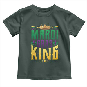 Mardi Gras King Toddler T Shirt Funny Men Carnival Costume Gift TS10 Dark Forest Green Print Your Wear