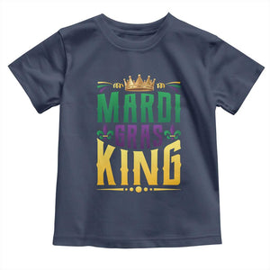 Mardi Gras King Toddler T Shirt Funny Men Carnival Costume Gift TS10 Navy Print Your Wear