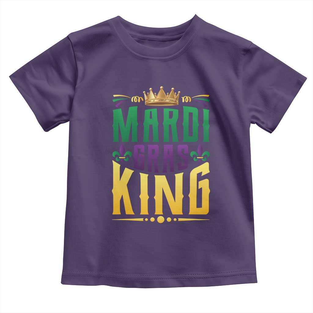 Mardi Gras King Toddler T Shirt Funny Men Carnival Costume Gift TS10 Purple Print Your Wear