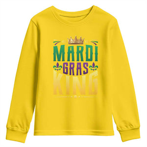 Mardi Gras King Youth Sweatshirt Funny Men Carnival Costume Gift TS10 Daisy Print Your Wear