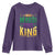 Mardi Gras King Youth Sweatshirt Funny Men Carnival Costume Gift TS10 Purple Print Your Wear
