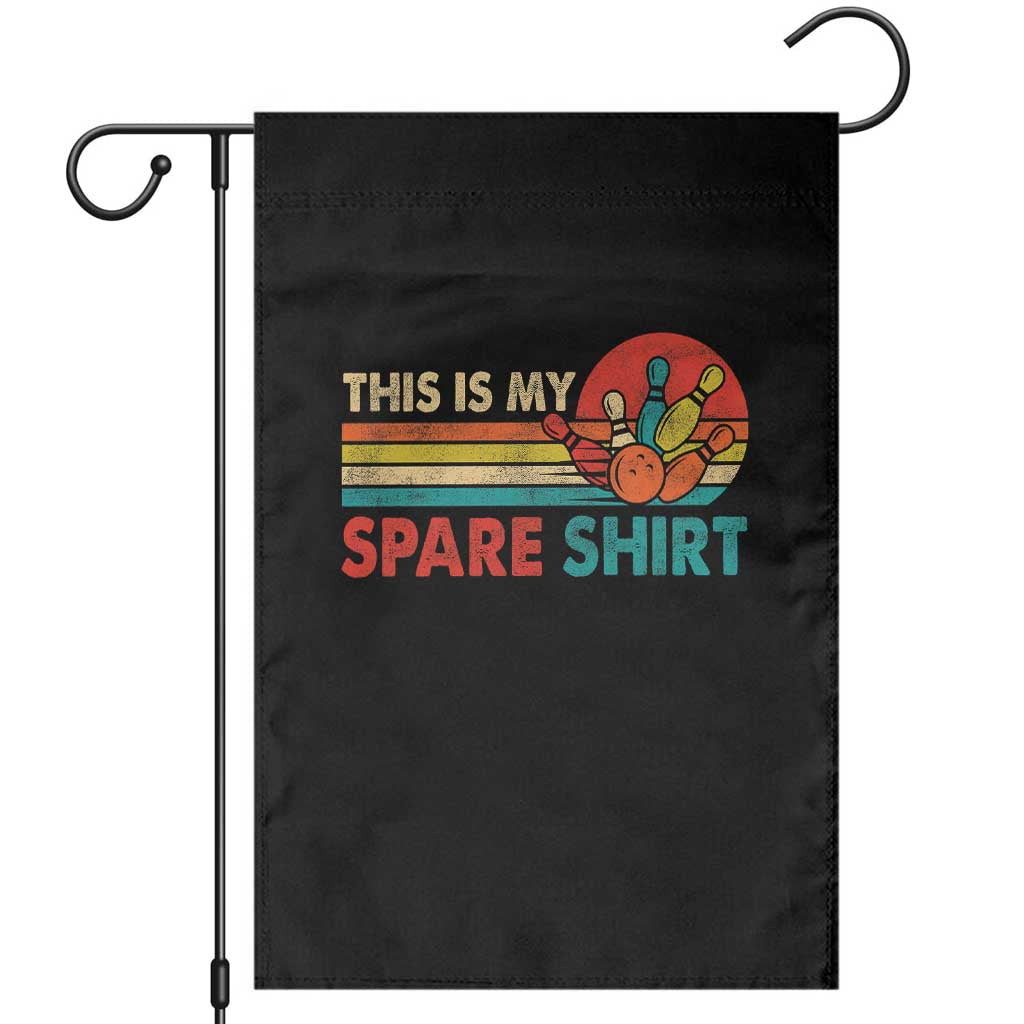 This Is My Spare Bowling Garden Flag Bowler Funny Team TS10 Black Print Your Wear