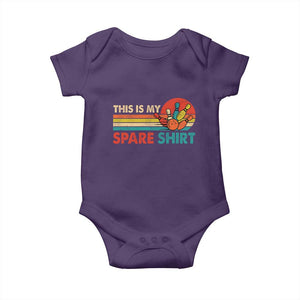 This Is My Spare Bowling Baby Onesie Bowler Funny Team TS10 Purple Print Your Wear
