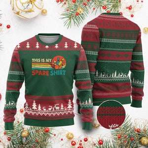 This Is My Spare Bowling Ugly Christmas Sweater Bowler Funny Team TS10 Red Green Print Your Wear