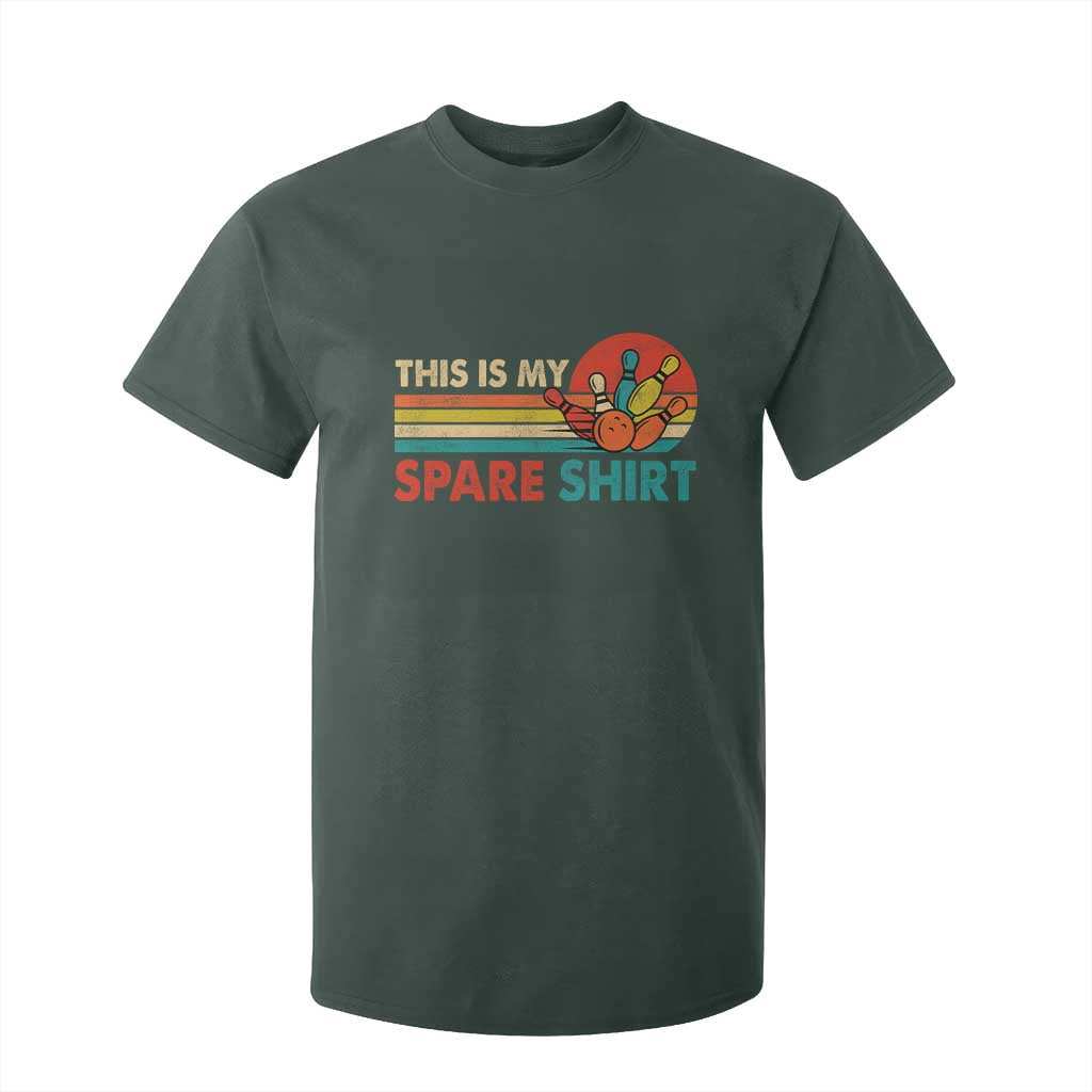 This Is My Spare Bowling T Shirt For Kid Bowler Funny Team TS10 Dark Forest Green Print Your Wear