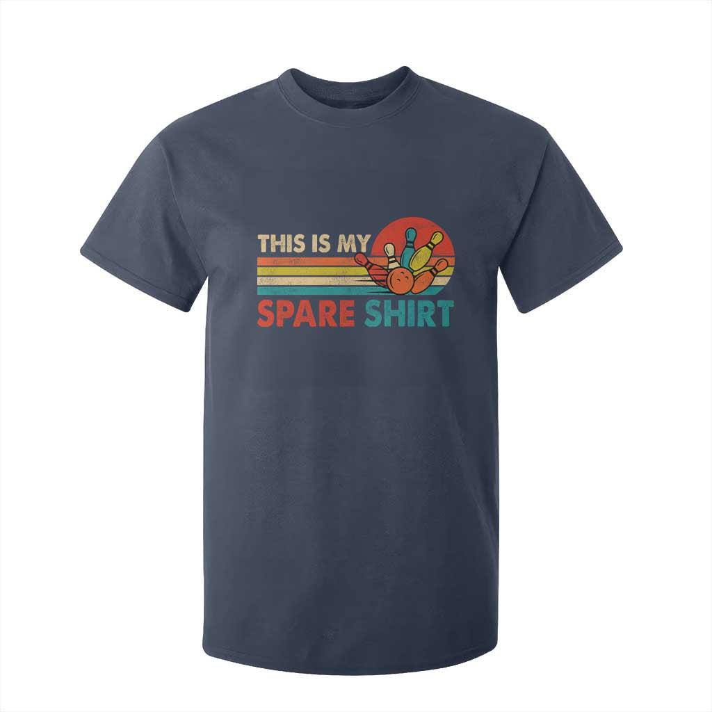 This Is My Spare Bowling T Shirt For Kid Bowler Funny Team TS10 Navy Print Your Wear