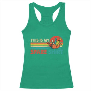 This Is My Spare Bowling Racerback Tank Top Bowler Funny Team TS10 Irish Green Print Your Wear