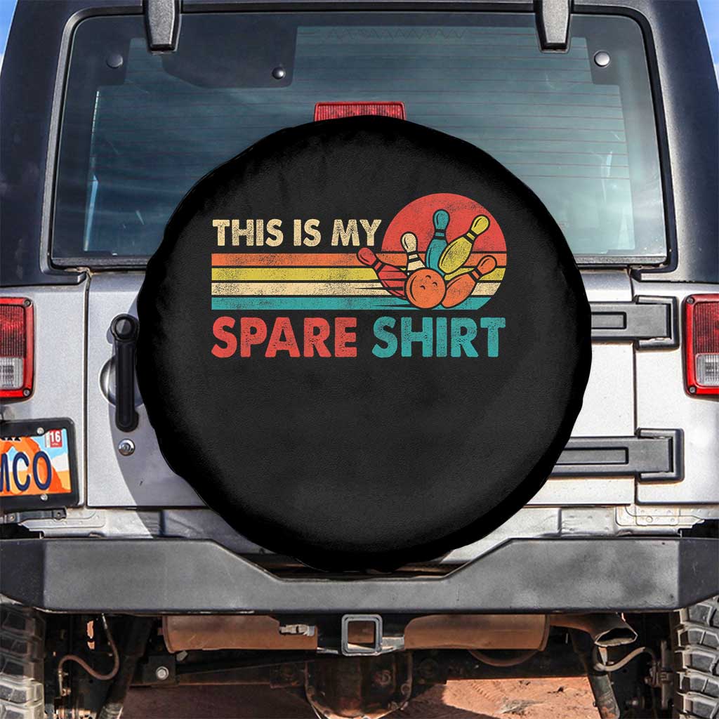 This Is My Spare Bowling Spare Tire Cover Bowler Funny Team TS10 No hole Black Print Your Wear