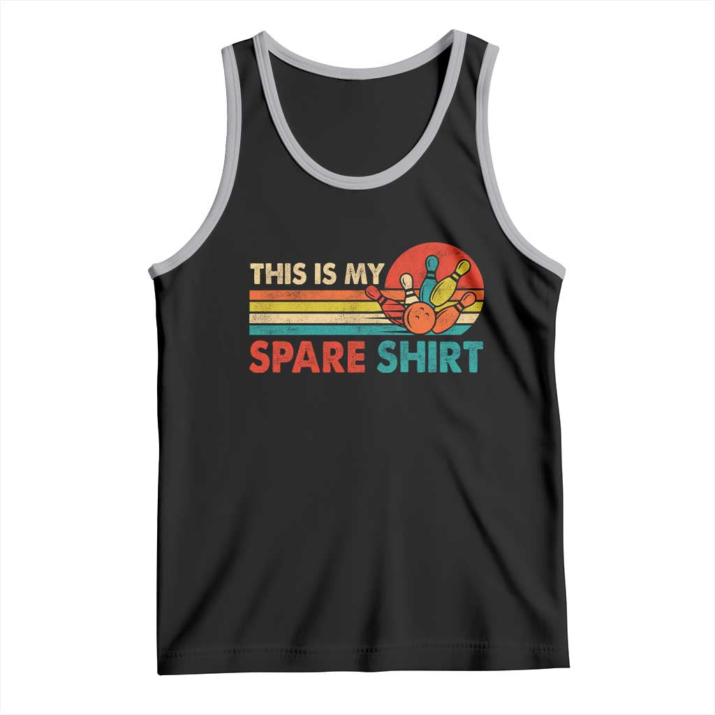 This Is My Spare Bowling Tank Top Bowler Funny Team TS10 Black Athletic Heather Print Your Wear