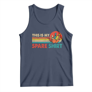 This Is My Spare Bowling Tank Top Bowler Funny Team TS10 Navy Print Your Wear