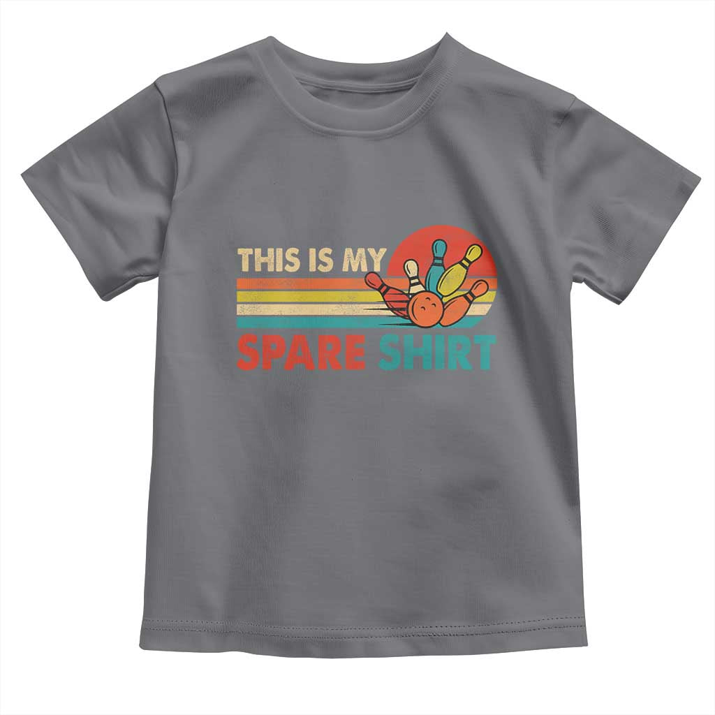 This Is My Spare Bowling Toddler T Shirt Bowler Funny Team TS10 Charcoal Print Your Wear