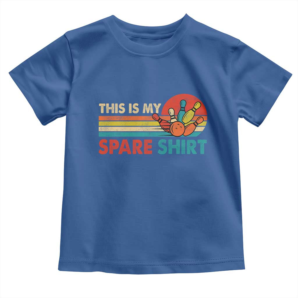 This Is My Spare Bowling Toddler T Shirt Bowler Funny Team TS10 Royal Blue Print Your Wear