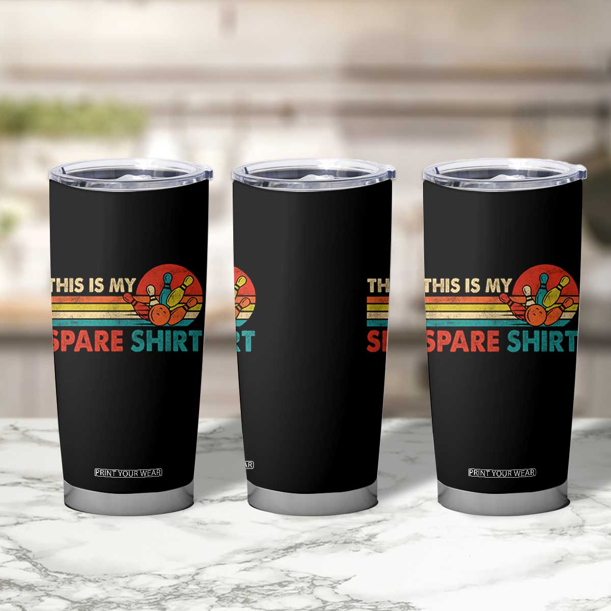 This Is My Spare Bowling Tumbler Cup Bowler Funny Team TS10 Print Your Wear