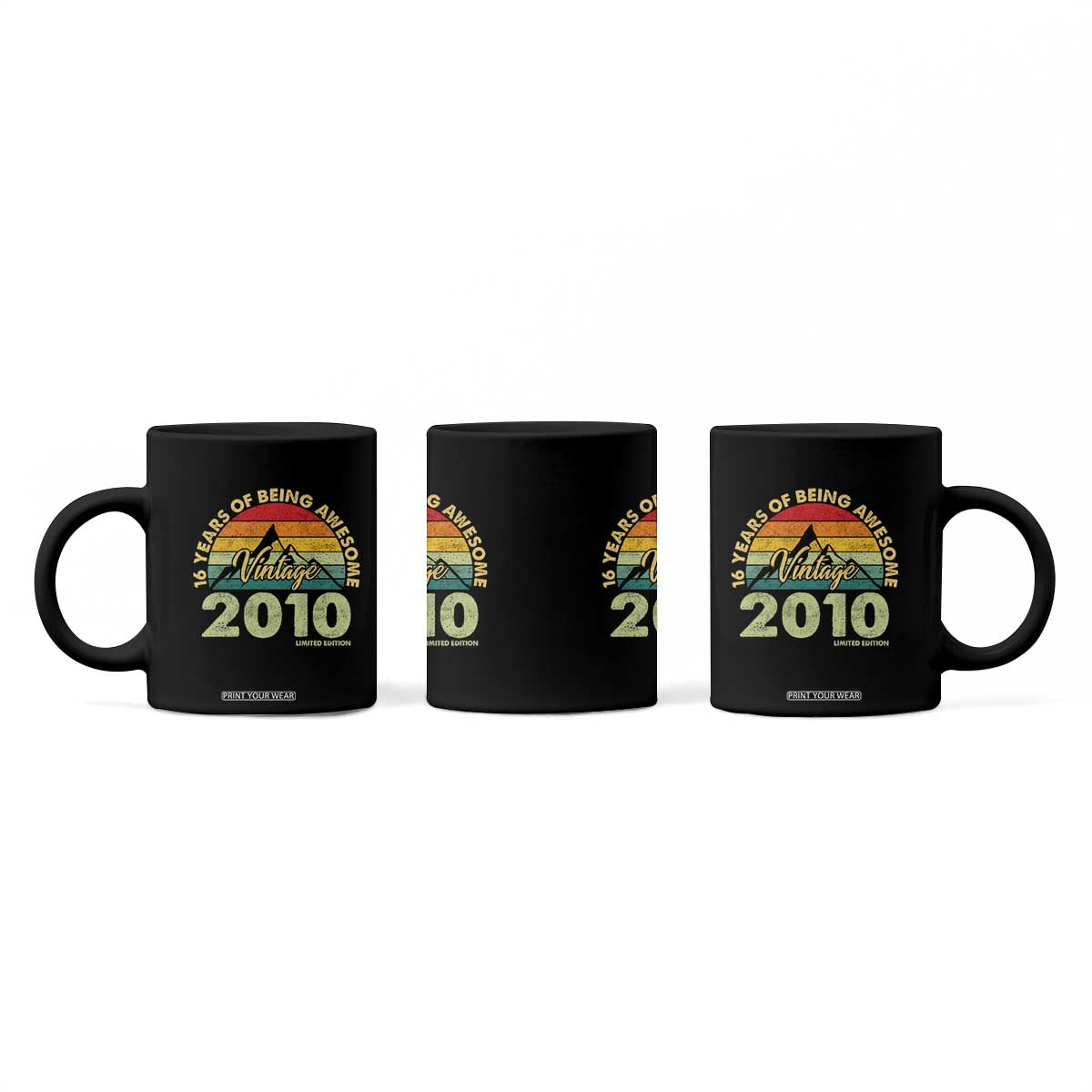 16th Birthday Coffee Mug Vintage 2010 Limited Edition 16 Year Old Gift TS10 Print Your Wear