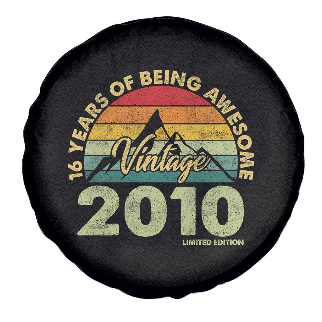 16th Birthday Spare Tire Cover Vintage 2010 Limited Edition 16 Year Old Gift TS10 Print Your Wear
