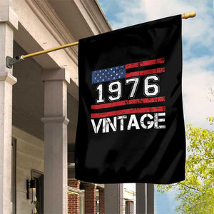 Vintage 50th Birthday Garden Flag Retro 1976 American Flag 50 Year Old TS10 Print Your Wear